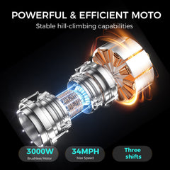 Freeboy Y01 Off Road Electric Motorcycle 3000W Power Long Range