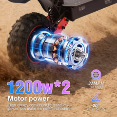 Freeboy H6 2400W Dual Motor Electric Scooter for Adults