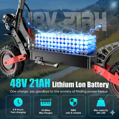 Freeboy H6 2400W Dual Motor Electric Scooter for Adults